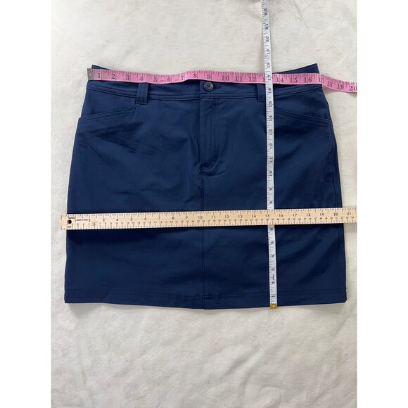 Eddie Bauer Adventurer 2.0 Skort Blue Stretch Active Golf Skirt Sporty Ladies - Picture 10 of 10
